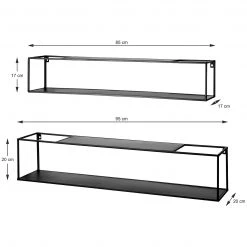 Loftscape Wandregal Lancieux I (2er-Set) - Metall - Schwarz 9 Loftscape Wandregal Lancieux I (2er-Set) - Metall - Schwarz -Wohnzimmermöbel boutique en ligne 1000252694 220209 121521000500 SKETCH DETAILS P000000001000252694 sketch