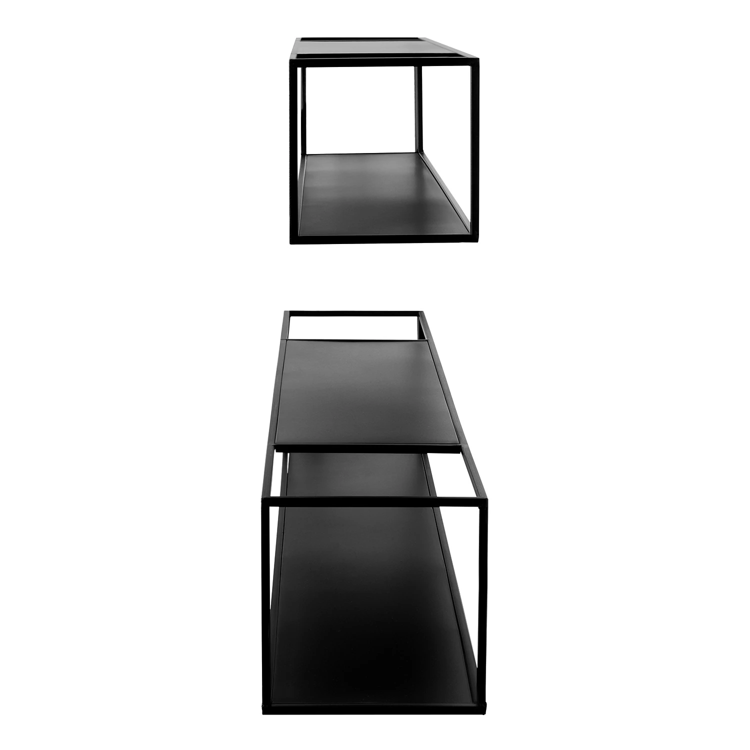 Loftscape Wandregal Lancieux I (2er-Set) - Metall - Schwarz 4 Loftscape Wandregal Lancieux I (2er-Set) - Metall - Schwarz – Bild 4