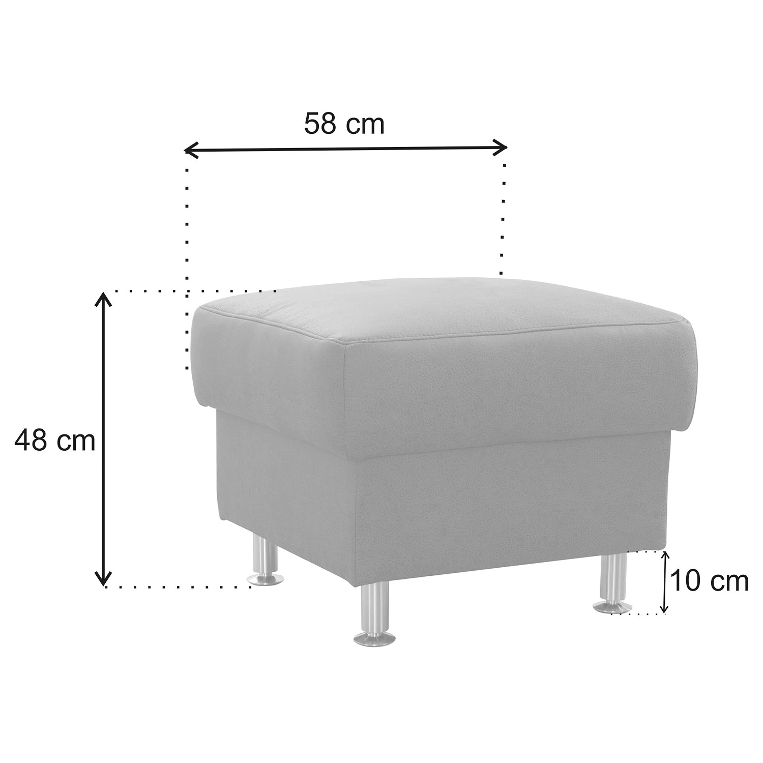 Loftscape Polsterhocker Guillon - Microfaser - Microfaser Taeko: Schwarz 7 Loftscape Polsterhocker Guillon - Microfaser - Microfaser Taeko: Schwarz – Bild 7