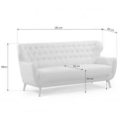 Ridgevalley Sofa Mansac (3-Sitzer) - Flachgewebe - Flachgewebe Gila: Marineblau -Wohnzimmermöbel boutique en ligne 1000253755 210419 14572100250 SKETCH DETAILS P000000001000253755 sketch