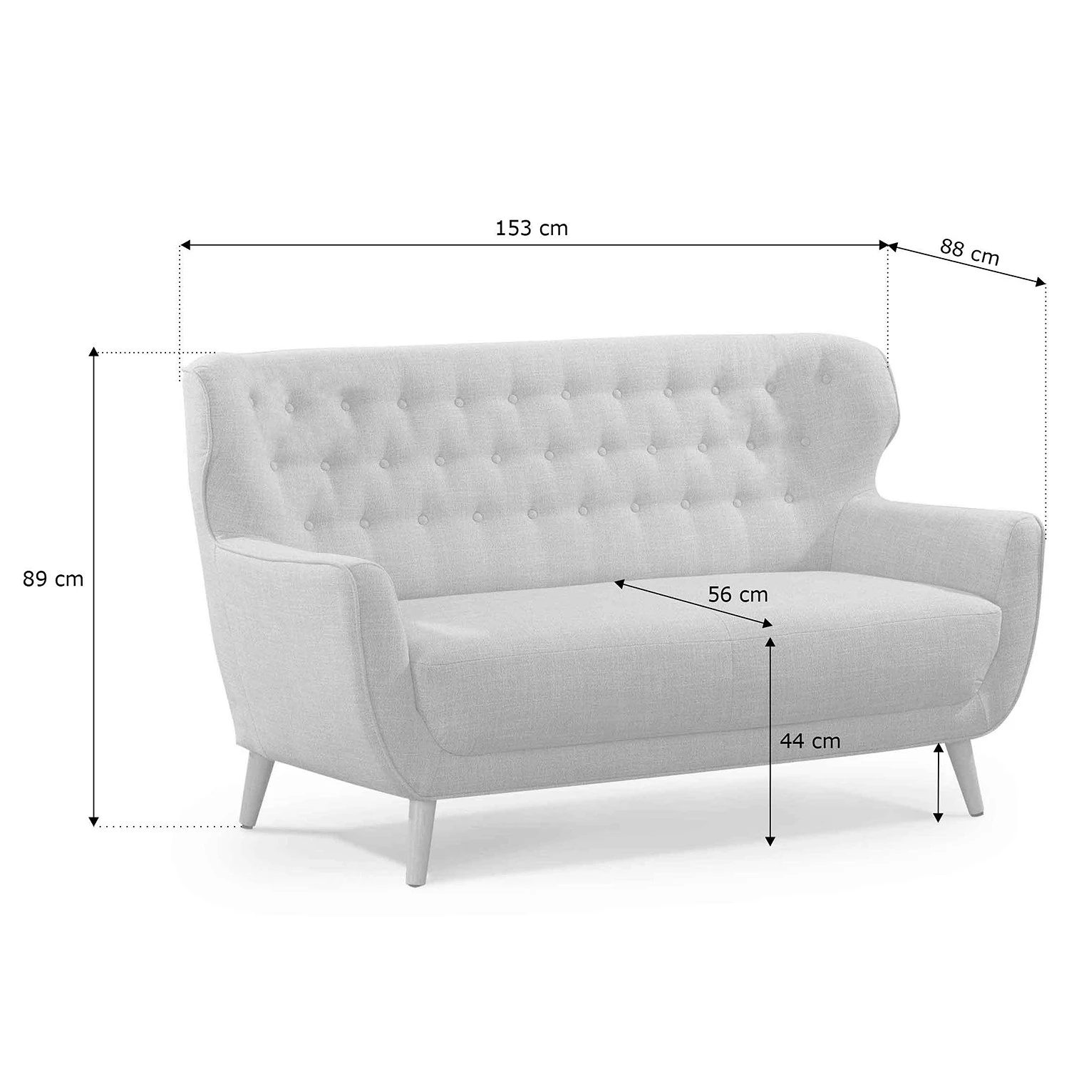 Ridgevalley Sofa Mansac (2-Sitzer) - Flachgewebe - Flachgewebe Gila: Beige 6 Ridgevalley Sofa Mansac (2-Sitzer) - Flachgewebe - Flachgewebe Gila: Beige – Bild 6