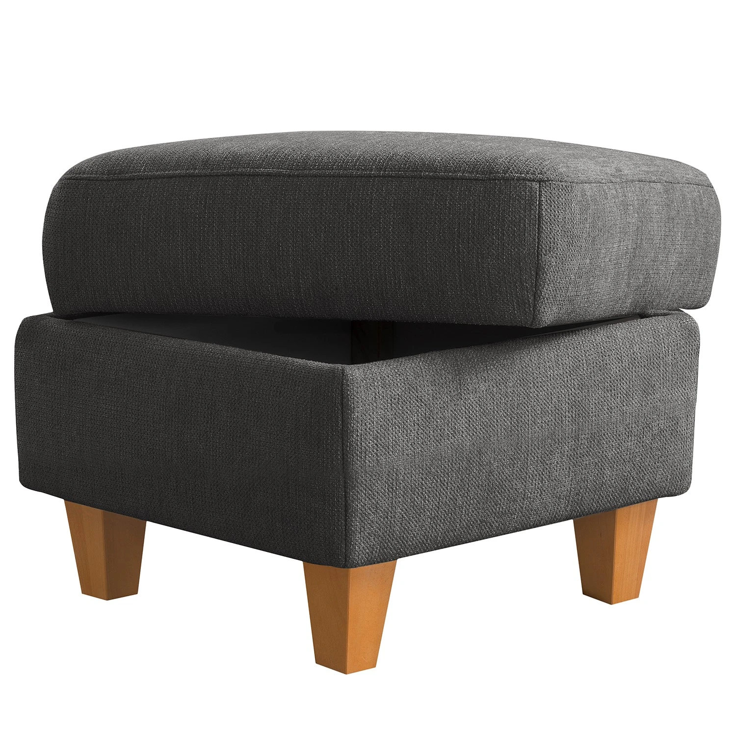 Loftscape Polsterhocker Baulon - Flachgewebe - Flachgewebe Ama: Dunkelgrau 3 Loftscape Polsterhocker Baulon - Flachgewebe - Flachgewebe Ama: Dunkelgrau – Bild 3