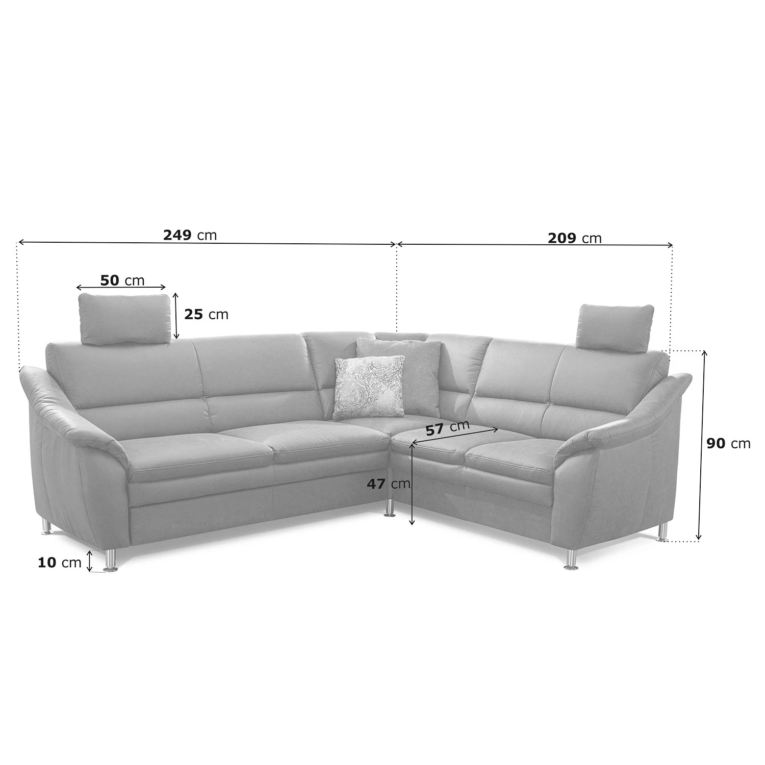 Loftscape Ecksofa Guillon - Microfaser - Microfaser Taeko: Braun - Ausrichtung links - Mit Schlaffunktion 11 Loftscape Ecksofa Guillon - Microfaser - Microfaser Taeko: Braun - Ausrichtung links - Mit Schlaffunktion – Bild 11