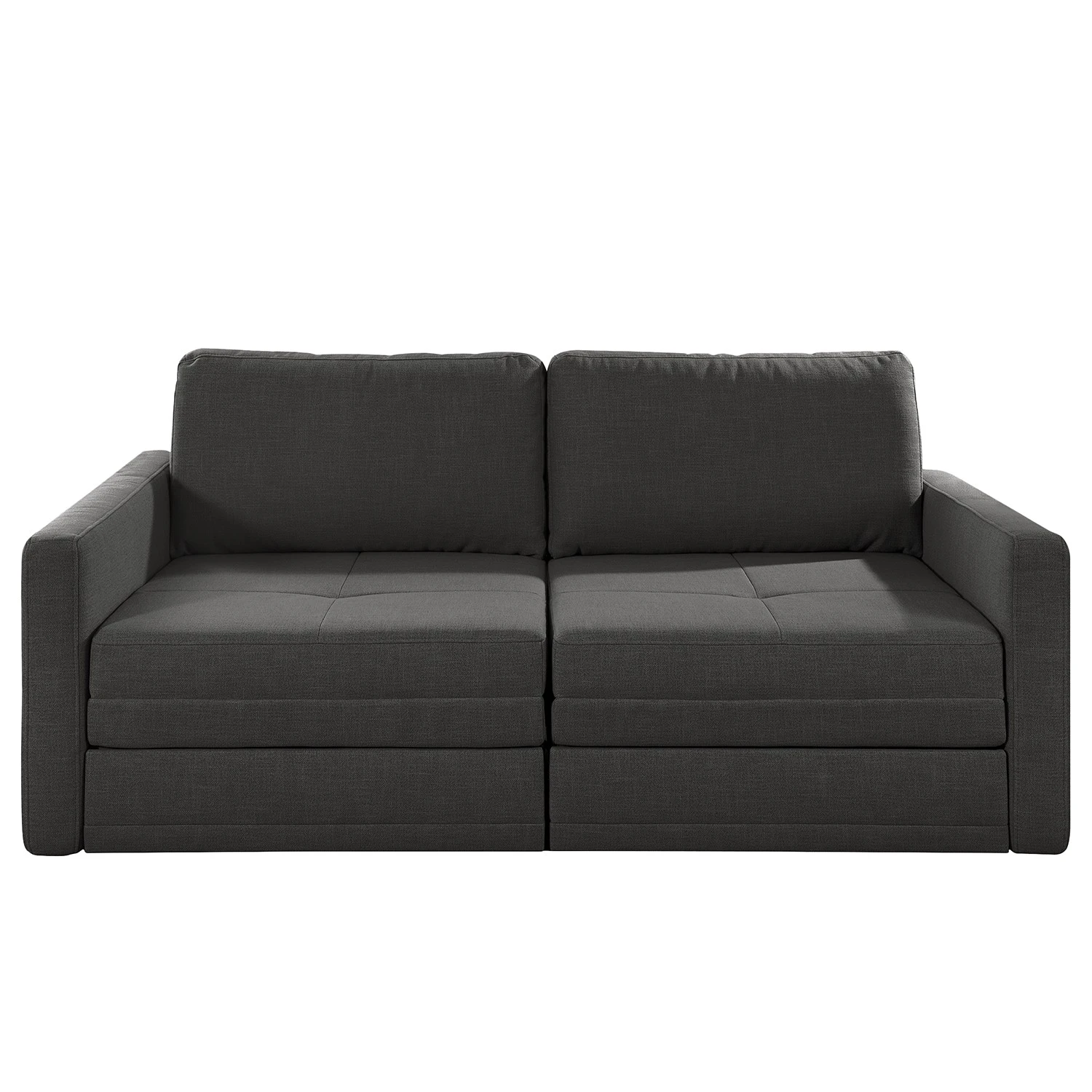 Loftscape Sofa Guillac (2-Sitzer) - Flachgewebe - Flachgewebe Gila: Anthrazit - Mit Schlaffunktion 6 Loftscape Sofa Guillac (2-Sitzer) - Flachgewebe - Flachgewebe Gila: Anthrazit - Mit Schlaffunktion – Bild 6