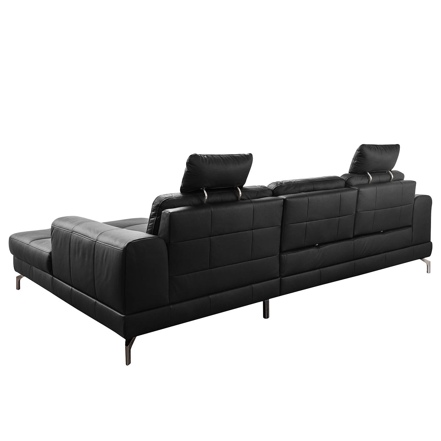 Loftscape Ecksofa Lascaux - Echtleder - Echtleder Pua: Schwarz - Longchair davorstehend rechts 5 Loftscape Ecksofa Lascaux - Echtleder - Echtleder Pua: Schwarz - Longchair davorstehend rechts – Bild 5