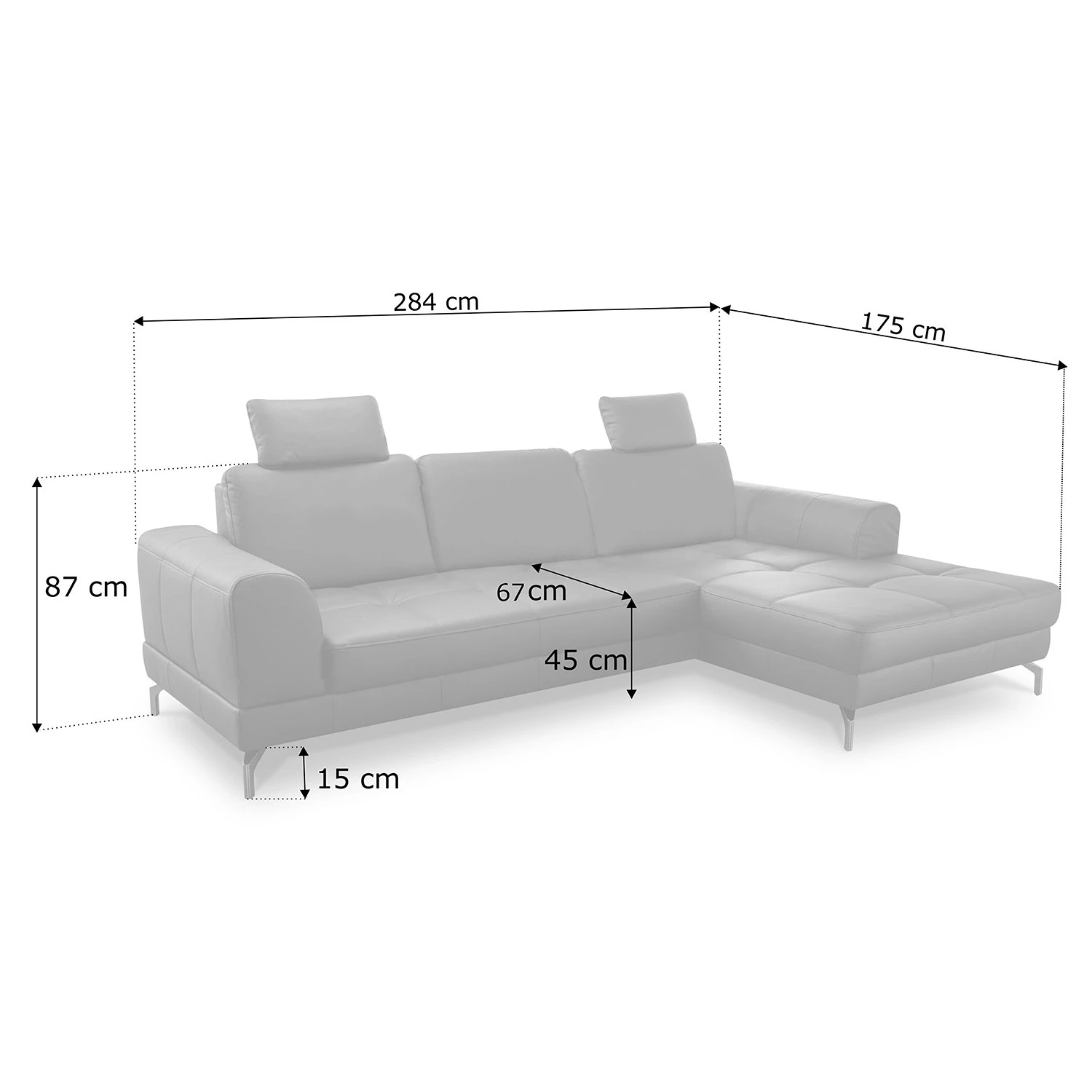 Loftscape Ecksofa Lascaux - Echtleder - Echtleder Pua: Schwarz - Longchair davorstehend rechts 8 Loftscape Ecksofa Lascaux - Echtleder - Echtleder Pua: Schwarz - Longchair davorstehend rechts – Bild 8
