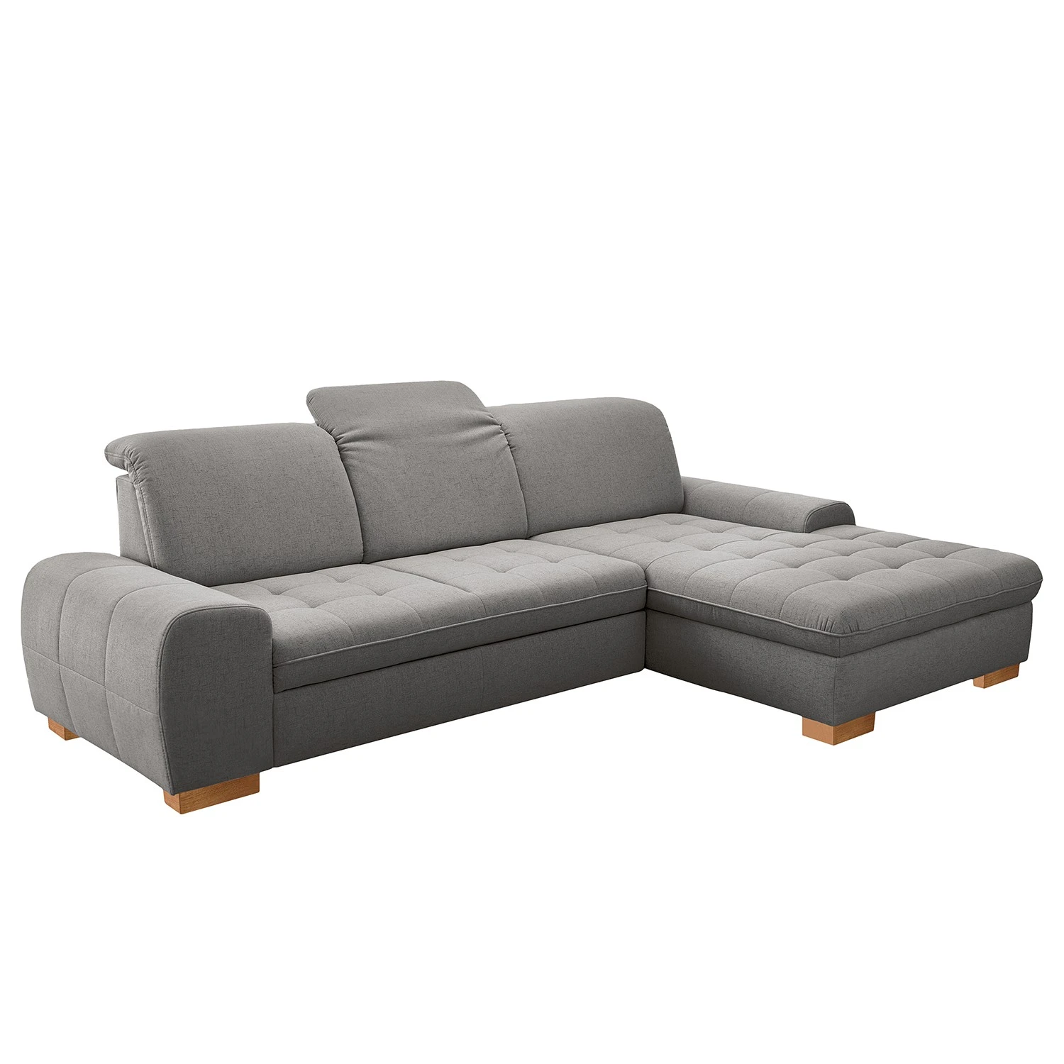 Loftscape Ecksofa Boussay - Webstoff - Webstoff Neli: Grau - Longchair davorstehend rechts - Mit Schlaffunktion 5 Loftscape Ecksofa Boussay - Webstoff - Webstoff Neli: Grau - Longchair davorstehend rechts - Mit Schlaffunktion – Bild 5