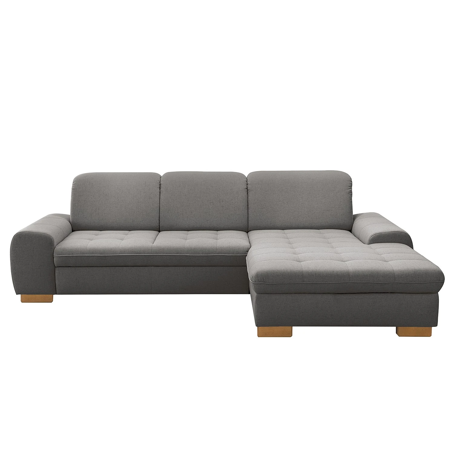Loftscape Ecksofa Boussay - Webstoff - Webstoff Neli: Grau - Longchair davorstehend rechts - Mit Schlaffunktion 6 Loftscape Ecksofa Boussay - Webstoff - Webstoff Neli: Grau - Longchair davorstehend rechts - Mit Schlaffunktion – Bild 6