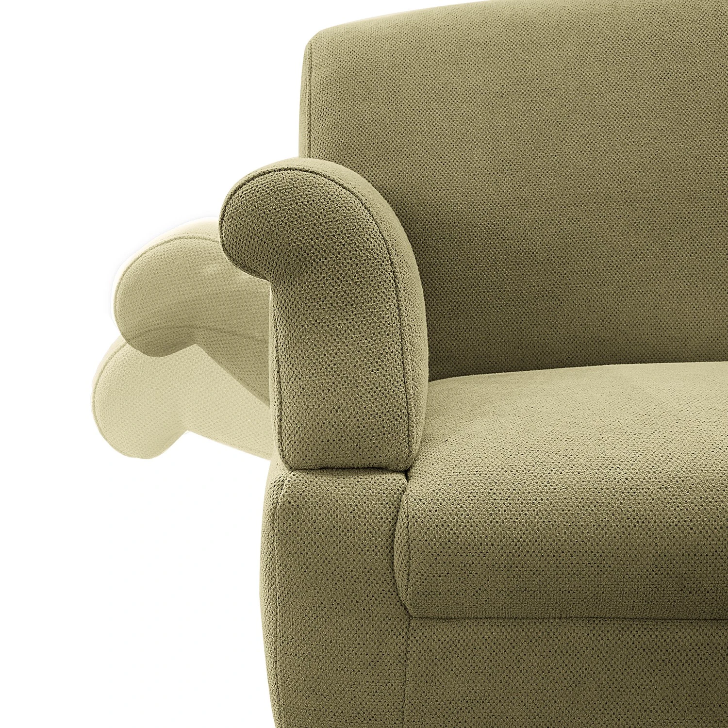 Loftscape Sofa Gramont (3-Sitzer) - Flachgewebe Eteri: Olivgrün 6 Loftscape Sofa Gramont (3-Sitzer) - Flachgewebe Eteri: Olivgrün – Bild 6