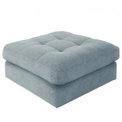 Fredriks Polsterhocker Montfort - Chenille - Chenille Alix: Hellblau