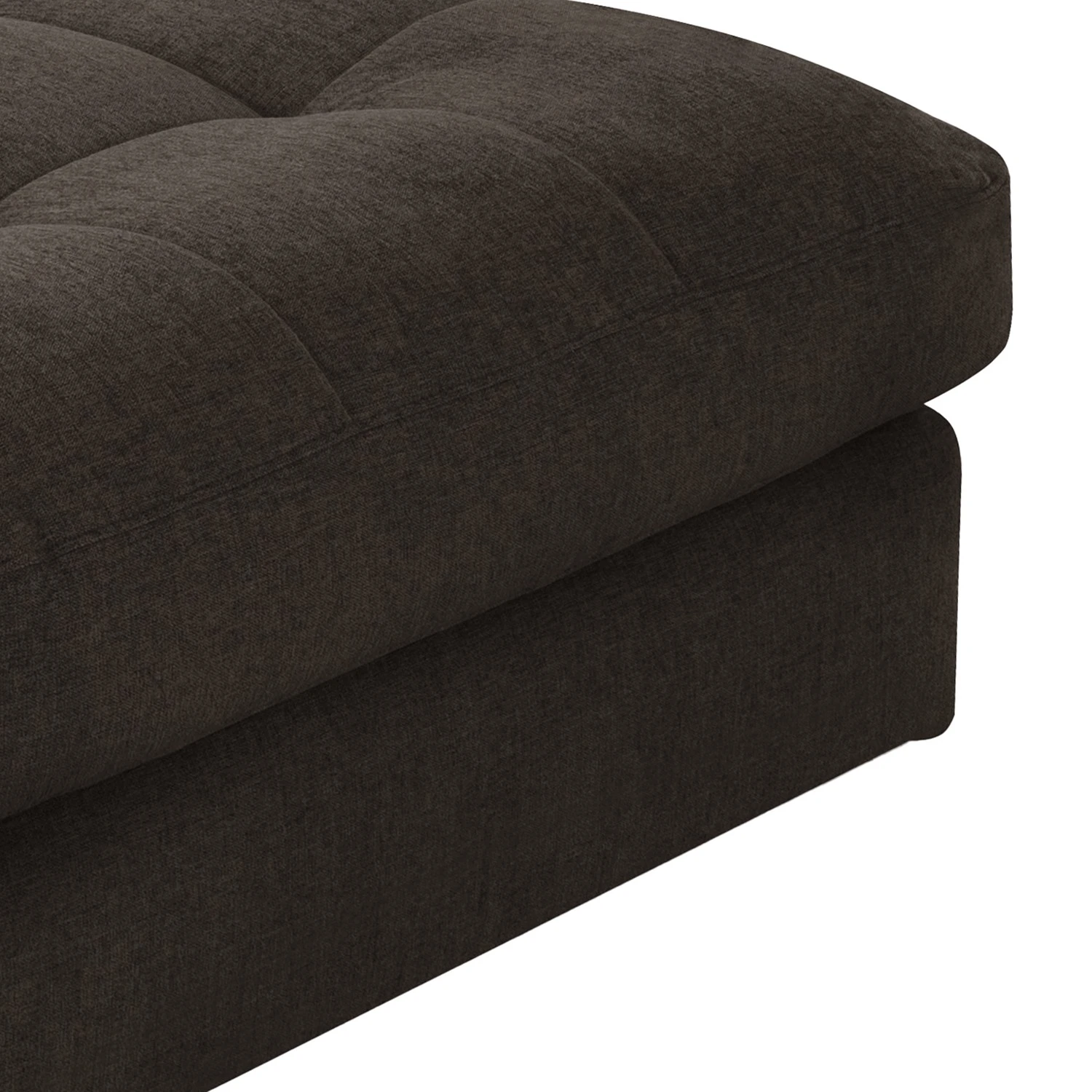 Fredriks Polsterhocker Montfort - Chenille - Chenille Alix: Espresso 4 Fredriks Polsterhocker Montfort - Chenille - Chenille Alix: Espresso – Bild 4