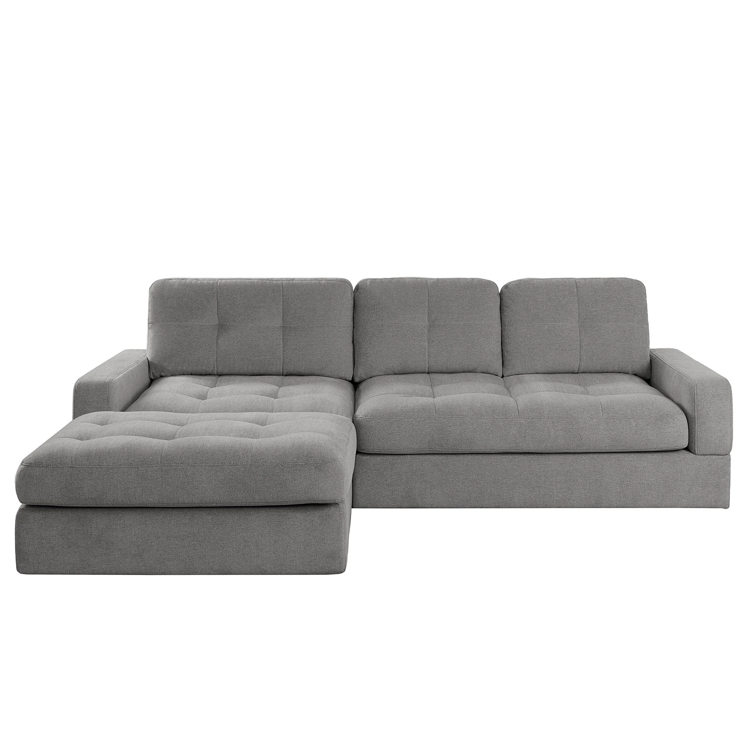 Fredriks Ecksofa Montfort - Chenille - Chenille Alix: Grau - Breite: 263 cm - Longchair davorstehend links 3 Fredriks Ecksofa Montfort - Chenille - Chenille Alix: Grau - Breite: 263 cm - Longchair davorstehend links – Bild 3