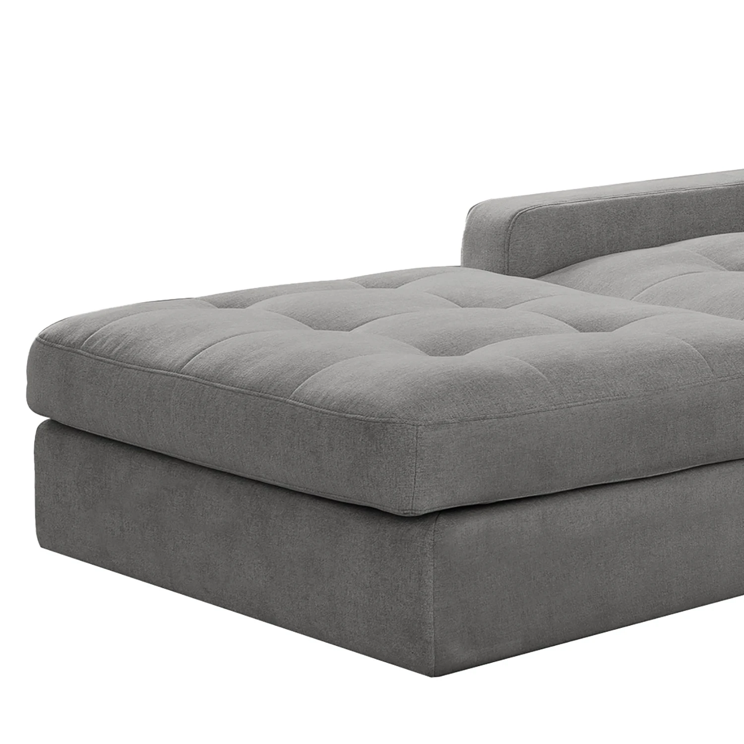 Fredriks Ecksofa Montfort - Chenille - Chenille Alix: Grau - Breite: 263 cm - Longchair davorstehend links 7 Fredriks Ecksofa Montfort - Chenille - Chenille Alix: Grau - Breite: 263 cm - Longchair davorstehend links – Bild 7
