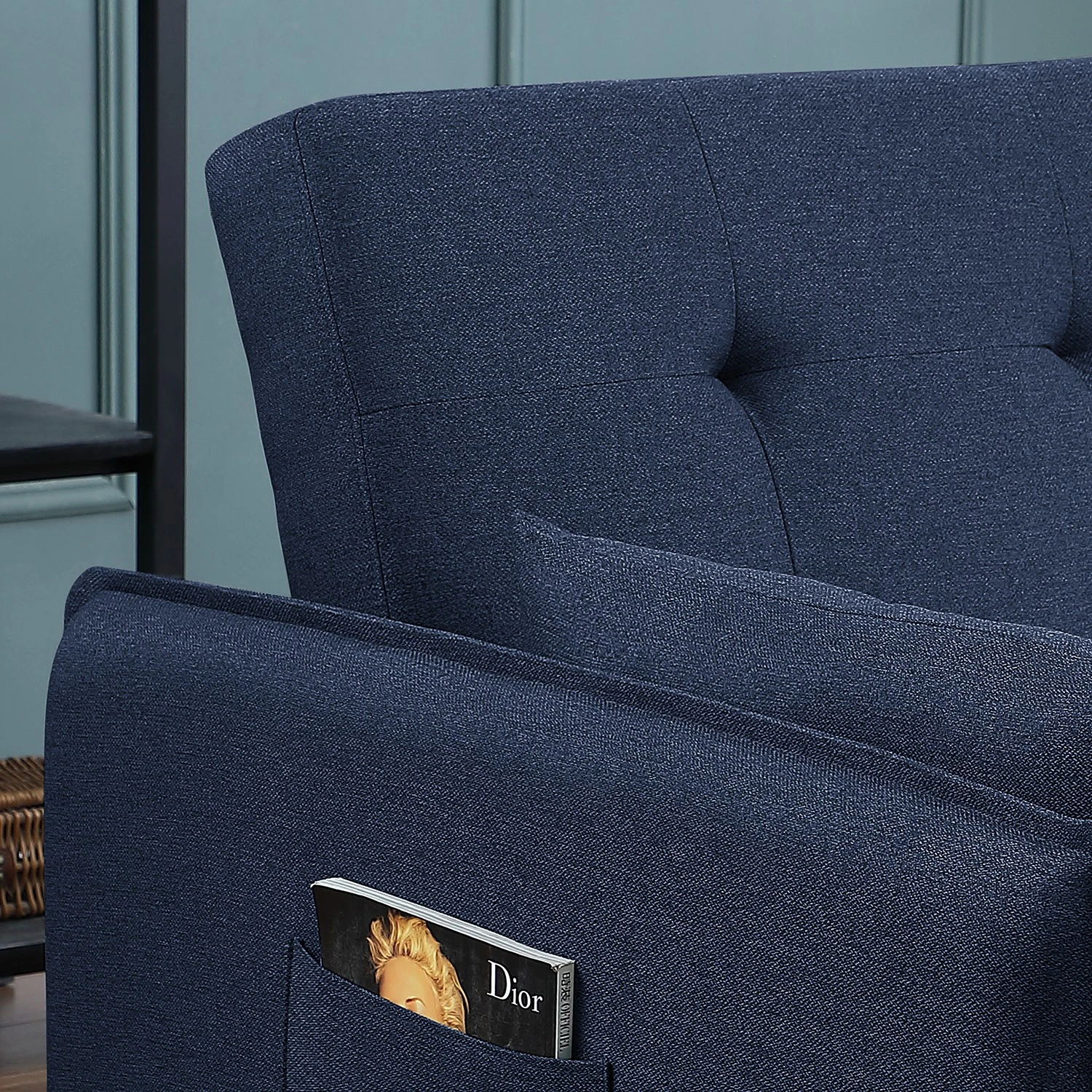 Loftscape Schlafsofa Millery - Webstoff - Blau 10 Loftscape Schlafsofa Millery - Webstoff - Blau – Bild 10