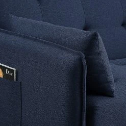 Loftscape Schlafsofa Millery - Webstoff - Blau 24 Loftscape Schlafsofa Millery - Webstoff - Blau -Wohnzimmermöbel boutique en ligne 1000254295 210929 141234000195 DETAILS P000000001000254295