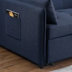 Loftscape Schlafsofa Millery - Webstoff - Blau 25 Loftscape Schlafsofa Millery - Webstoff - Blau -Wohnzimmermöbel boutique en ligne 1000254295 210929 141234000206 DETAILS P000000001000254295