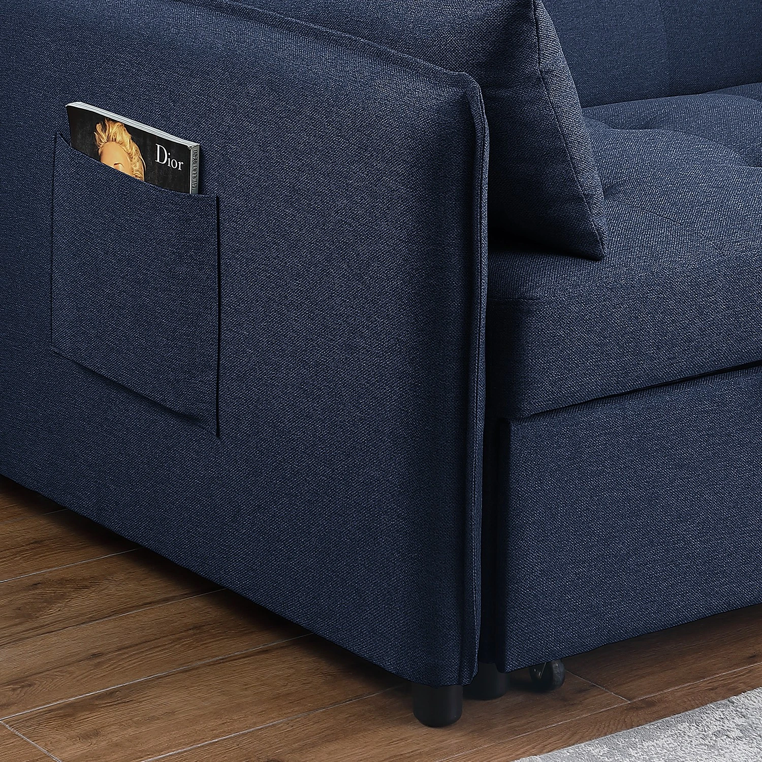 Loftscape Schlafsofa Millery - Webstoff - Blau 12 Loftscape Schlafsofa Millery - Webstoff - Blau – Bild 12