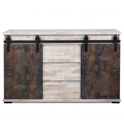 Maison Belfort Sideboard Janze I - Kiefer Weiß Dekor / Vintage Braun 12 Maison Belfort Sideboard Janze I - Kiefer Weiß Dekor / Vintage Braun -Wohnzimmermöbel boutique en ligne 1000254985 210322 08500500016 DETAILS P000000001000254985