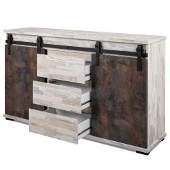 Maison Belfort Sideboard Janze I - Kiefer Weiß Dekor / Vintage Braun 14 Maison Belfort Sideboard Janze I - Kiefer Weiß Dekor / Vintage Braun -Wohnzimmermöbel boutique en ligne 1000254985 210322 08500700018 DETAILS P000000001000254985