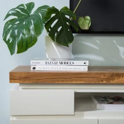 Fredriks TV-Lowboard Namona II - Inkl. Beleuchtung - Eiche Dekor / Weiß -Wohnzimmermöbel boutique en ligne 1000255072 220729 054 DETAILS P000000001000255072