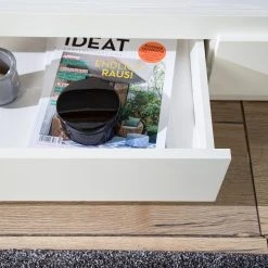 Fredriks TV-Lowboard Namona II - Inkl. Beleuchtung - Eiche Dekor / Weiß -Wohnzimmermöbel boutique en ligne 1000255072 220729 071 DETAILS P000000001000255072