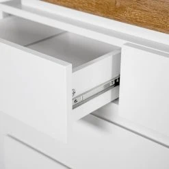 Fredriks Kommode Namona II - Inkl. Beleuchtung - Eiche Dekor / Weiß -Wohnzimmermöbel boutique en ligne 1000255075 220803 055 DETAILS P000000001000255075