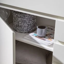 Fredriks Kommode Namona I - Inkl. Beleuchtung - Eiche Dekor / Weiß -Wohnzimmermöbel boutique en ligne 1000255076 220803 060 DETAILS P000000001000255076