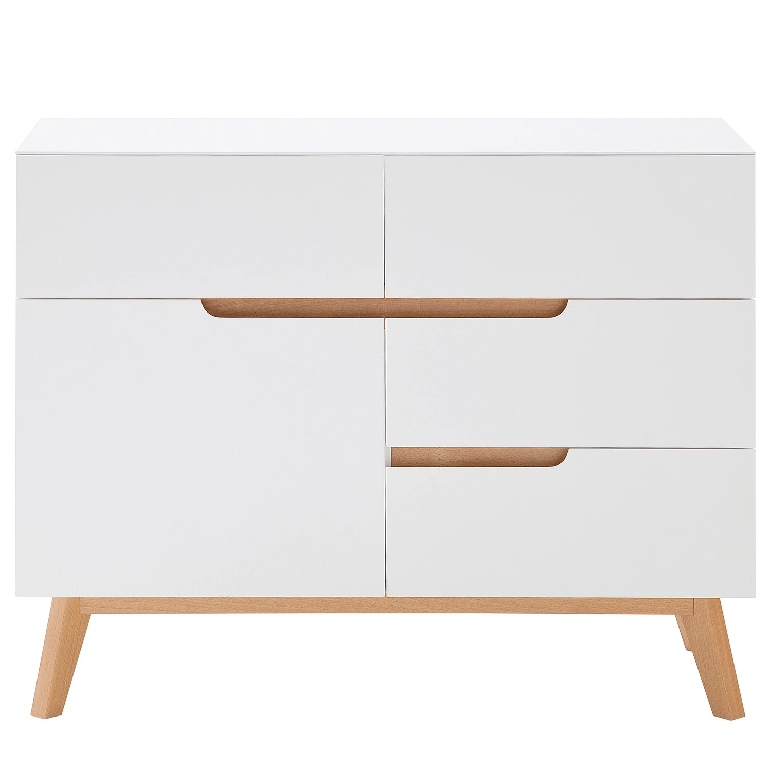 Mørteens Kommode Tenabo II - Eiche teilmassiv - Weiß 2 Mørteens Kommode Tenabo II - Eiche teilmassiv - Weiß – Bild 2