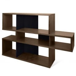 Temahome Regal London I - Walnuss / Schwarz