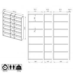Temahome Regal Pombal I - Eiche 11 Temahome Regal Pombal I - Eiche -Wohnzimmermöbel boutique en ligne 1000255262 210324 15033700357 SKETCH DETAILS P000000001000255262 sketch