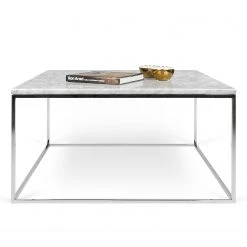 Temahome Couchtisch Gleam I - Marmor / Metall - Weiß / Chrom - Breite: 75 cm 10 Temahome Couchtisch Gleam I - Marmor / Metall - Weiß / Chrom - Breite: 75 cm -Wohnzimmermöbel boutique en ligne 1000255269 210324 15033800402 DETAILS P000000001000255269