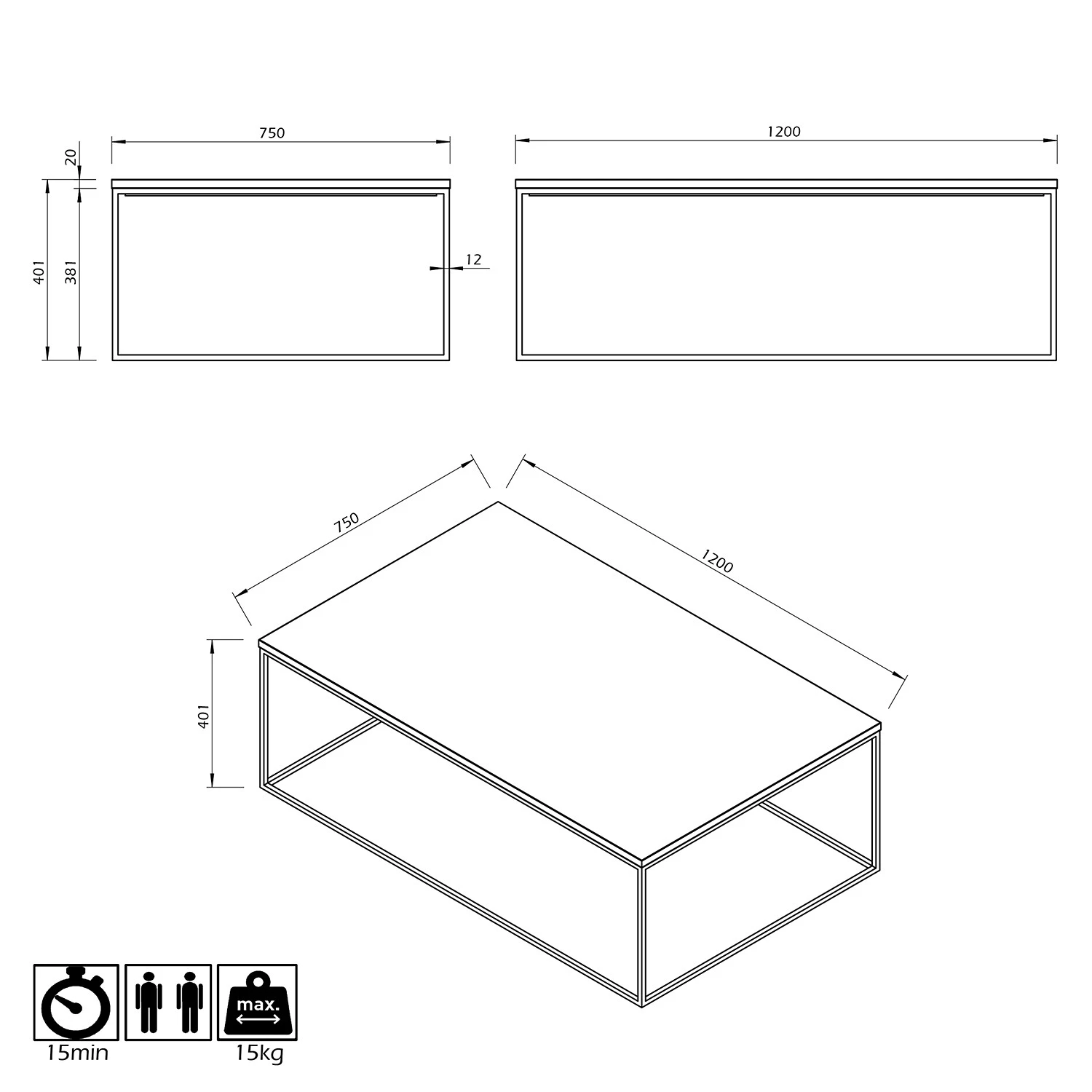 Temahome Couchtisch Gleam I - Marmor / Metall - Schwarz / Chrom - Breite: 120 cm 7 Temahome Couchtisch Gleam I - Marmor / Metall - Schwarz / Chrom - Breite: 120 cm – Bild 7