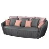 Red Living Bigsofa Le Vicel I - Samt - Mauve