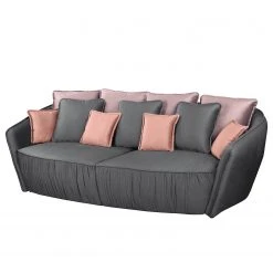 Red Living Bigsofa Le Vicel I - Samt - Mauve