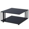 Loftscape Couchtisch Bonnefond - Glas / Metall - Schwarz