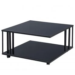 Loftscape Couchtisch Bonnefond - Glas / Metall - Schwarz