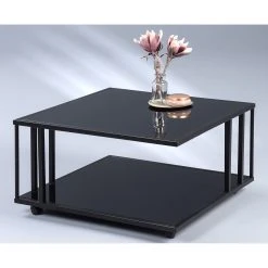 Loftscape Couchtisch Bonnefond - Glas / Metall - Schwarz -Wohnzimmermöbel boutique en ligne 1000255938 210407 14332400006 DETAILS P000000001000255938