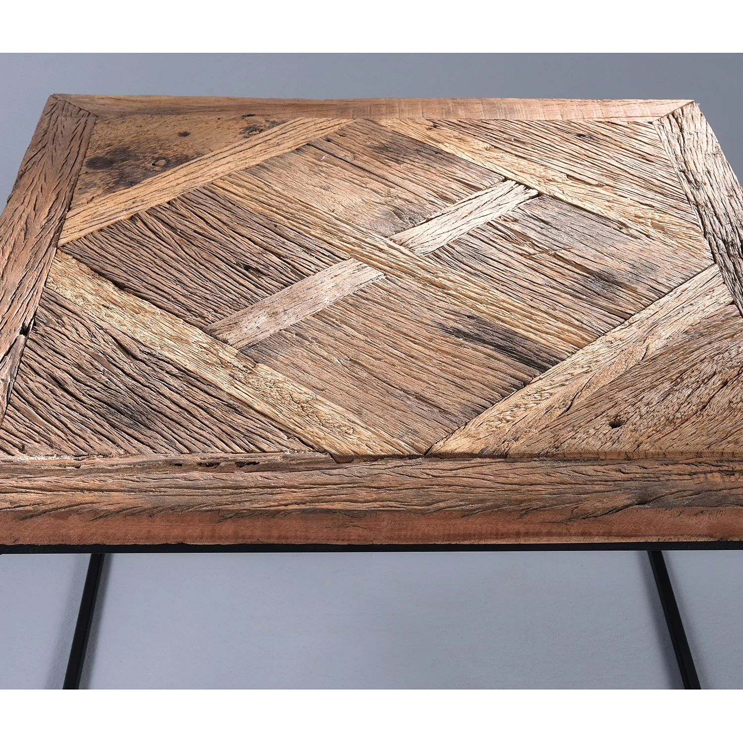 Red Living Couchtisch Le Meux II (3er-Set) - Altholz massiv / Metall - Braun / Schwarz 7 Red Living Couchtisch Le Meux II (3er-Set) - Altholz massiv / Metall - Braun / Schwarz – Bild 7