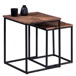 Red Living Couchtisch Le Meux I (2er-Set) - Altholz massiv / Metall - Braun / Schwarz 9 Red Living Couchtisch Le Meux I (2er-Set) - Altholz massiv / Metall - Braun / Schwarz -Wohnzimmermöbel boutique en ligne 1000255956 210719 17515700008 DETAILS P000000001000255956