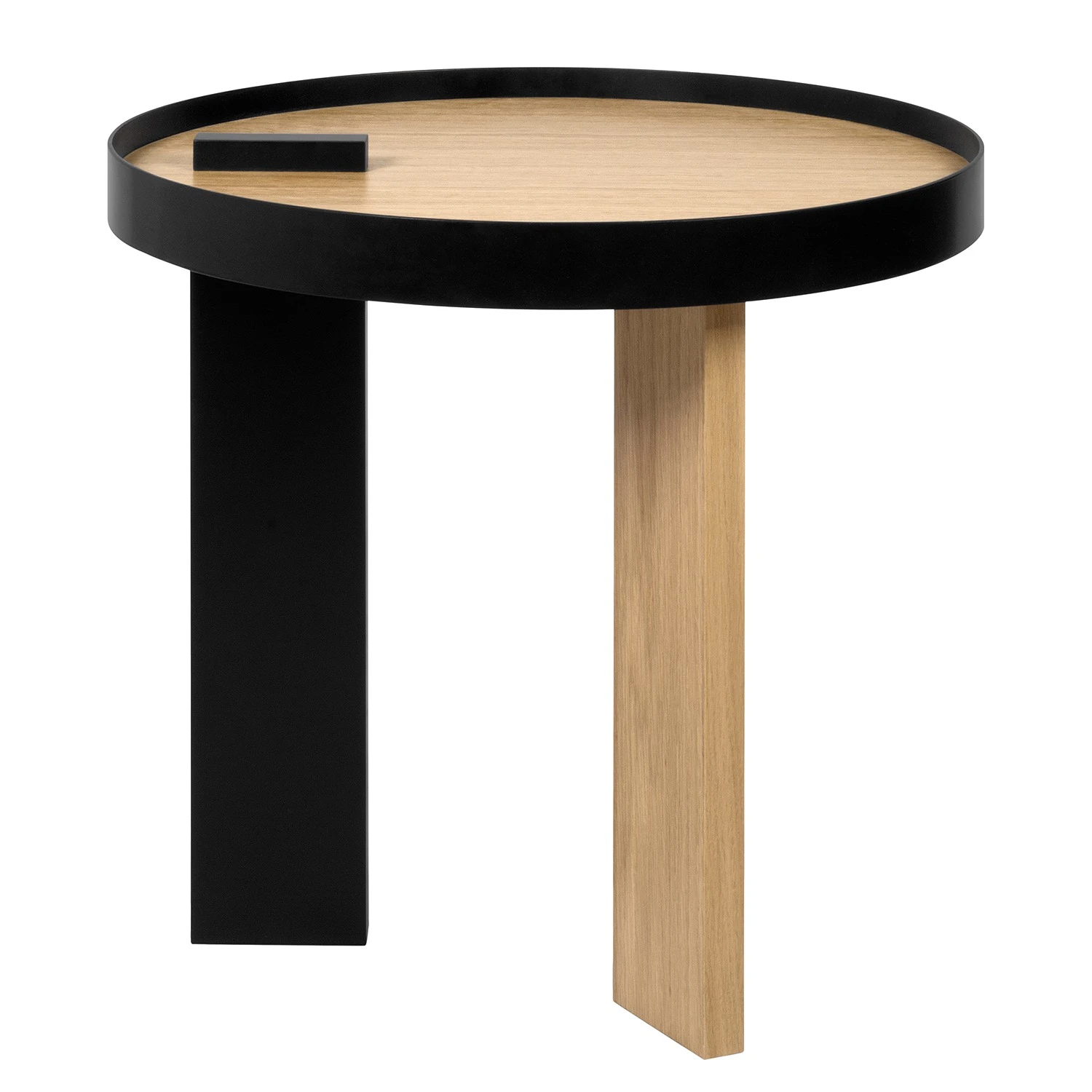 Temahome Beistelltisch Bruno - Echtholzfurnier / Metall - Eiche / Schwarz 7 Temahome Beistelltisch Bruno - Echtholzfurnier / Metall - Eiche / Schwarz – Bild 7