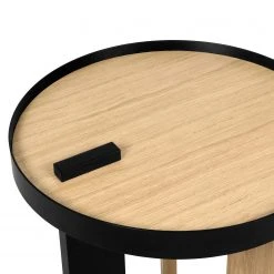 Temahome Beistelltisch Bruno - Echtholzfurnier / Metall - Eiche / Schwarz 20 Temahome Beistelltisch Bruno - Echtholzfurnier / Metall - Eiche / Schwarz -Wohnzimmermöbel boutique en ligne 1000255961 210331 14443600010 DETAILS P000000001000255961