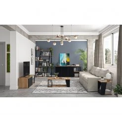 Temahome Beistelltisch Albi - Echtholzfurnier - Walnuss / Schwarz -Wohnzimmermöbel boutique en ligne 1000255972 210331 14452300040 MOOD DETAILS P000000001000255972 mood