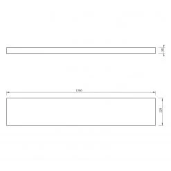 Temahome Wandboard Balda - Weiß - Breite: 120 cm -Wohnzimmermöbel boutique en ligne 1000255976 210331 14460100067 SKETCH DETAILS P000000001000255976 sketch
