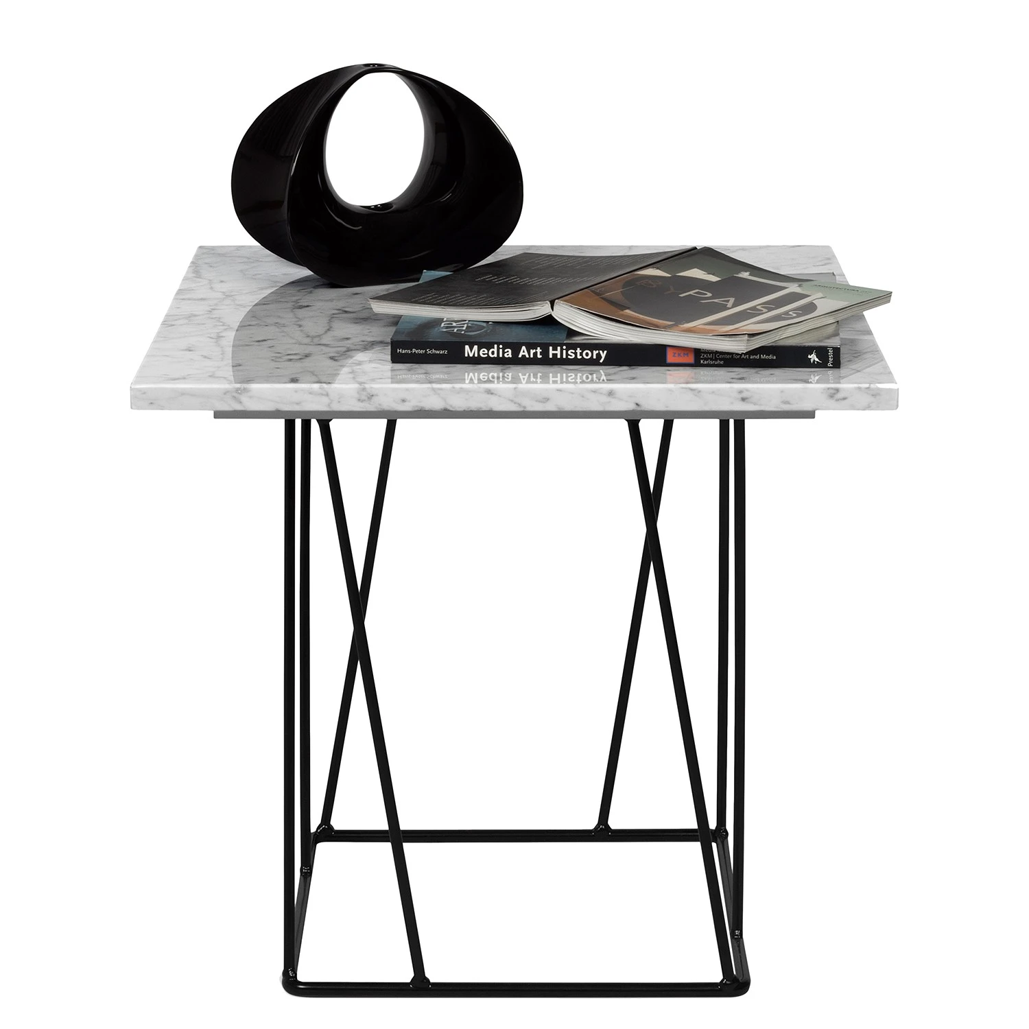 Temahome Beistelltisch Helix - Marmor / Metall - Weiß 4 Temahome Beistelltisch Helix - Marmor / Metall - Weiß – Bild 4