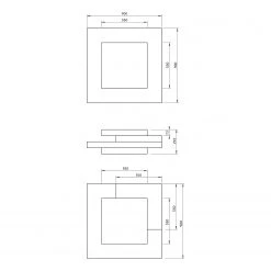 Temahome Couchtisch Slate - Beton Dekor / Schwarz 13 Temahome Couchtisch Slate - Beton Dekor / Schwarz -Wohnzimmermöbel boutique en ligne 1000255995 210331 14490800198 SKETCH DETAILS P000000001000255995 sketch