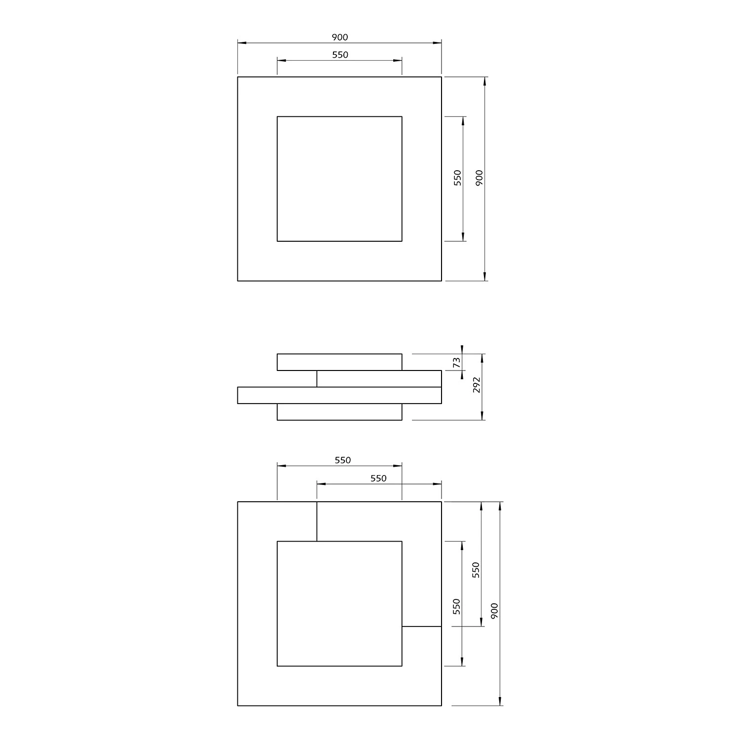 Temahome Couchtisch Slate - Beton Dekor / Schwarz 7 Temahome Couchtisch Slate - Beton Dekor / Schwarz – Bild 7