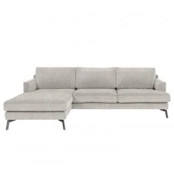 Studio Copenhagen Ecksofa Vieux Bourg - Flachgewebe Nona: Hellgrau - Longchair davorstehend links -Wohnzimmermöbel boutique en ligne 1000256645 210722 16141500946 DETAILS P000000001000256645