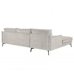 Studio Copenhagen Ecksofa Vieux Bourg - Flachgewebe Nona: Hellgrau - Longchair davorstehend links -Wohnzimmermöbel boutique en ligne 1000256645 210722 16141500948 DETAILS P000000001000256645