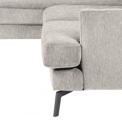 Studio Copenhagen Ecksofa Vieux Bourg - Flachgewebe Nona: Hellgrau - Longchair davorstehend links -Wohnzimmermöbel boutique en ligne 1000256645 210722 16141600956 DETAILS P000000001000256645