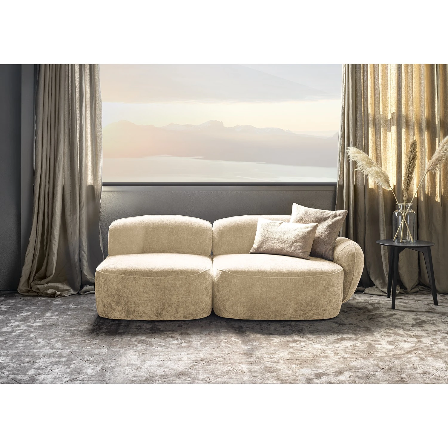 Studio Copenhagen Sofa Vieux Colpo (2-Sitzer) - Microfaser Alana: Creme - Armlehne davorstehend rechts 2 Studio Copenhagen Sofa Vieux Colpo (2-Sitzer) - Microfaser Alana: Creme - Armlehne davorstehend rechts – Bild 2